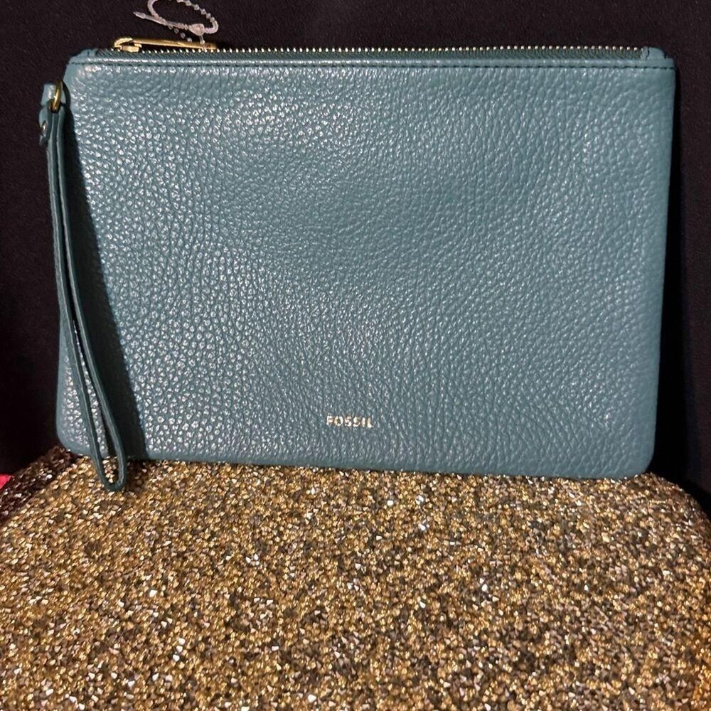 Fossil Women's Blue and Green Wallet-purses